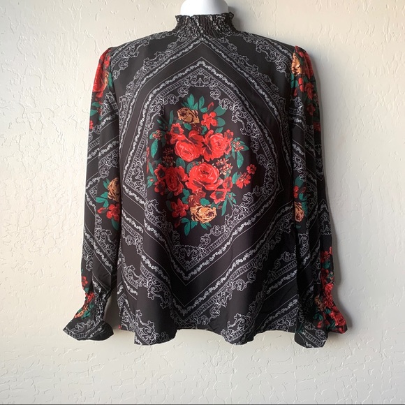 LAST ONE‼️ XL Edgy Boho Chic Blouse - Picture 3 of 3